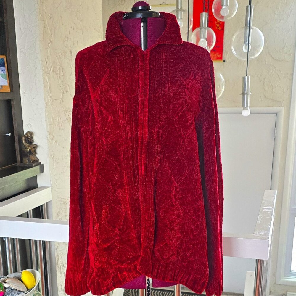 Blair Red Cardigan Sweater